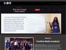 Tablet Screenshot of frontlinemediaacademy.com